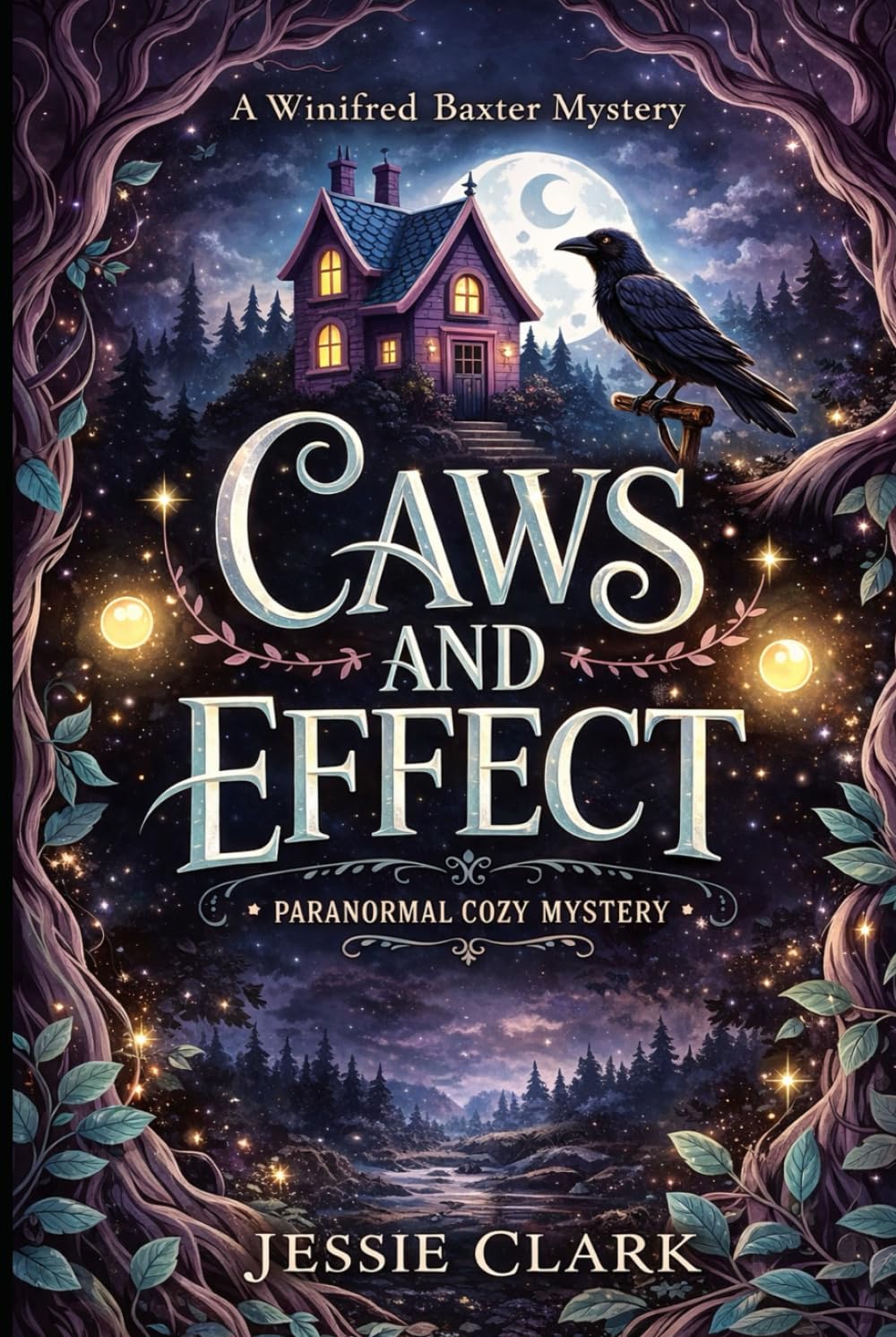 Caws and Effect: a paranormal cozy mystery about a skeptic, a crow, and a body on the dock. (The Winifred Baxter Cozy Mysteries)