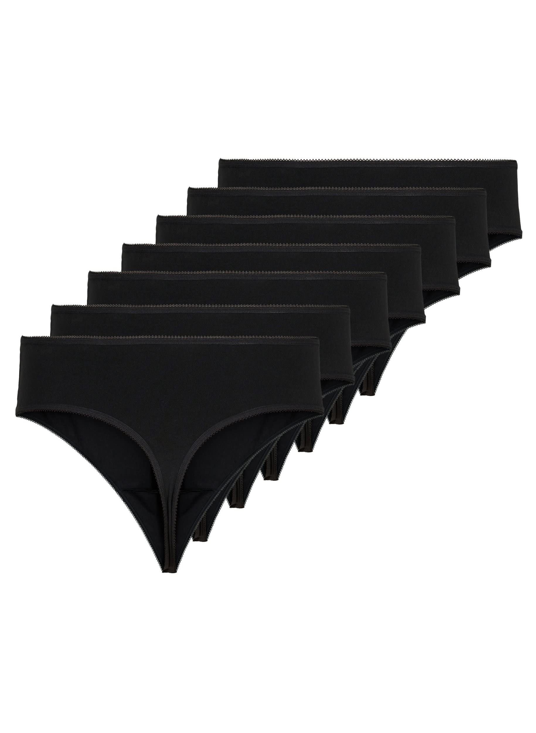 Zizzi Devoted by Frauen Große Größen G-String Baumwolle 7er-Pack Größe