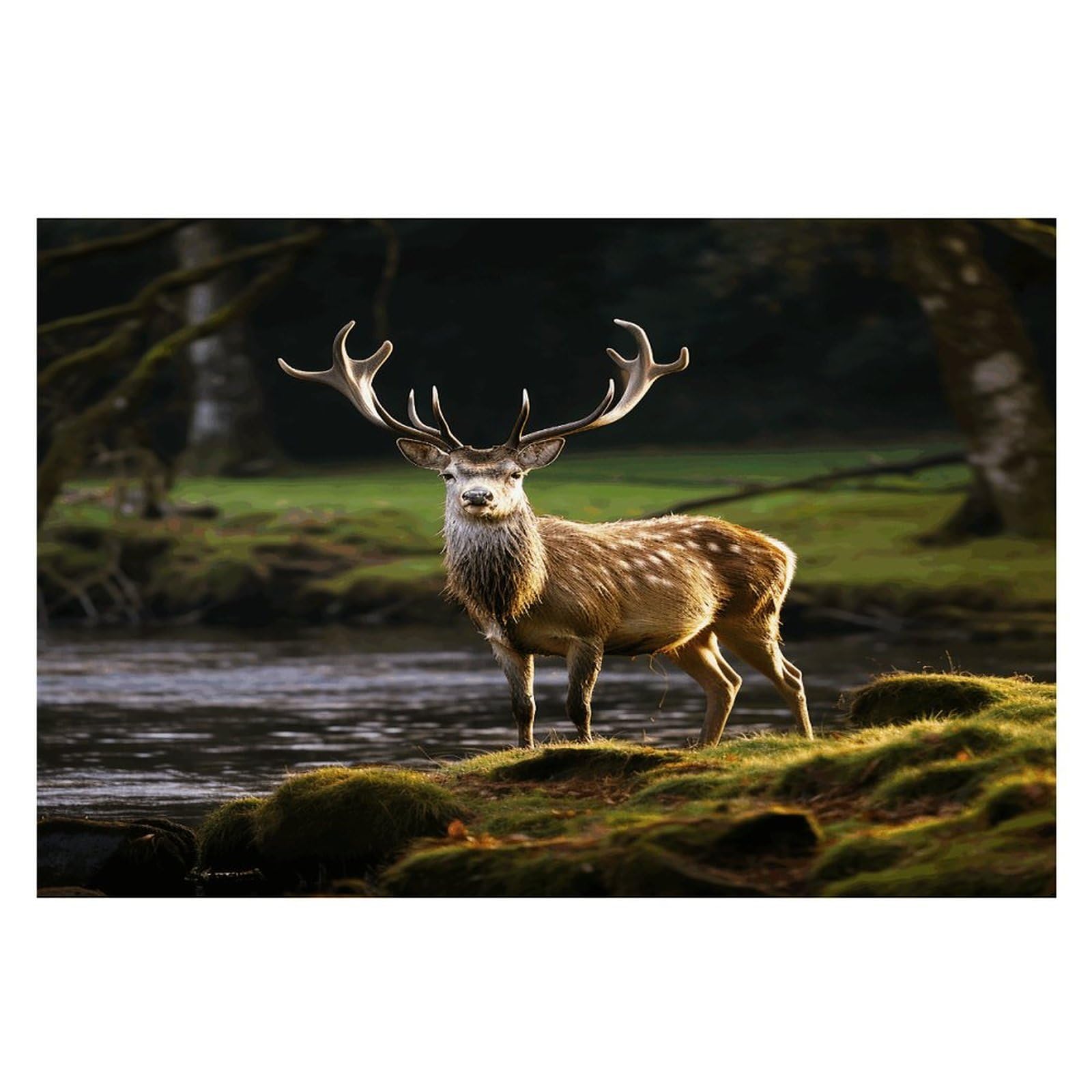 Placemats Placemats Deer Nature Placement Mats for Dining Table Place Mats Suitable for Personal Dining Tables Dinner Parties BBQ Weddings