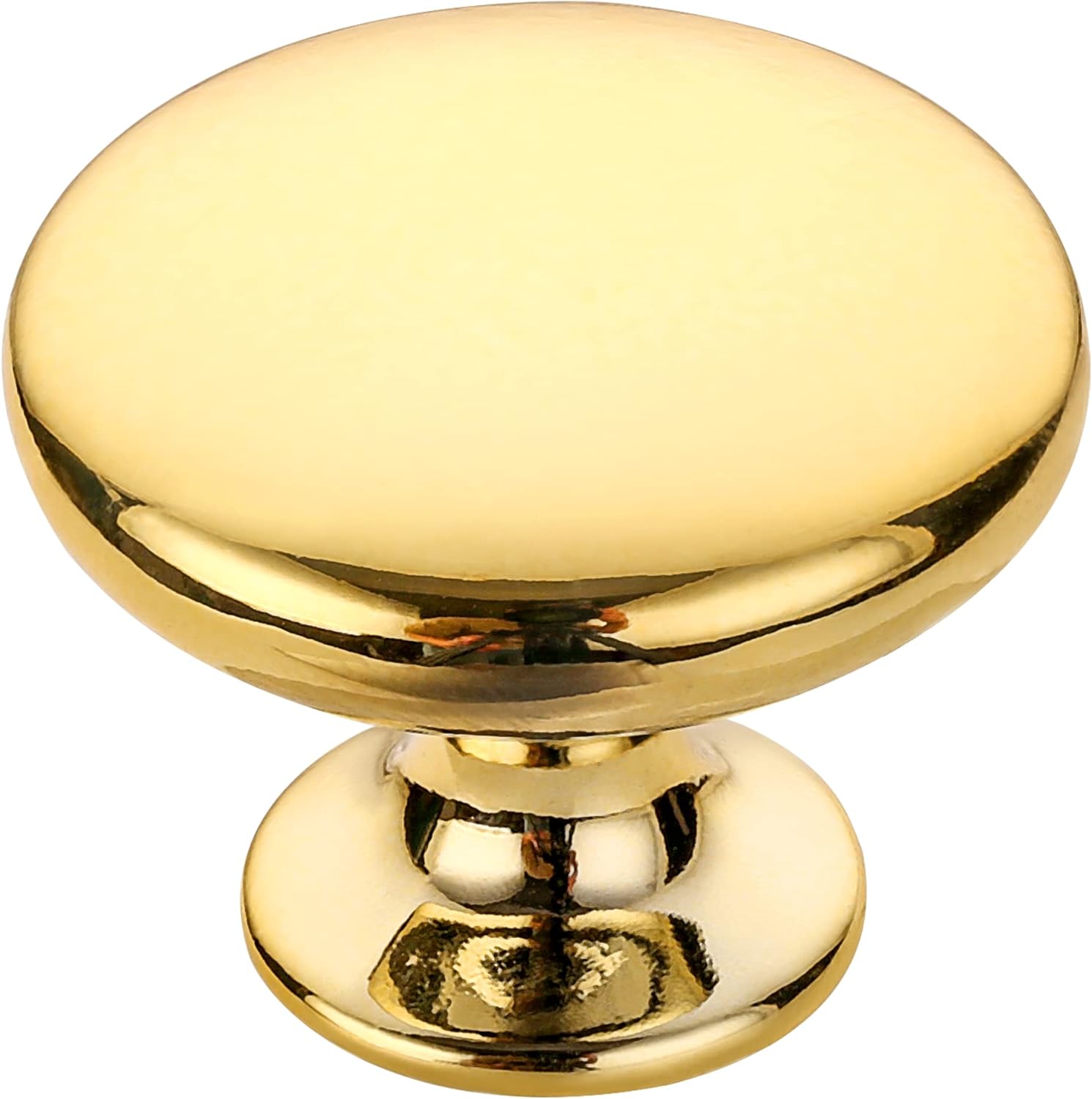 Bright Gold Aluminum Alloy Knobs 10 Pack 1.17 Inch (30mm) for