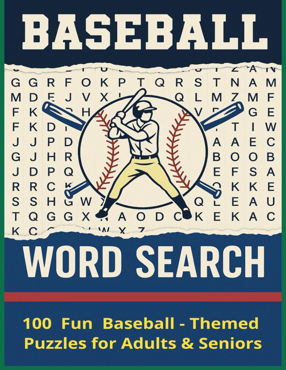 BASEBALL WORD SEARCH: 100 Fun Baseball-Themed Puzzles for Adults & Seniors Total 128 pages size 8.5 x 11 in (Football Word Search 2026)