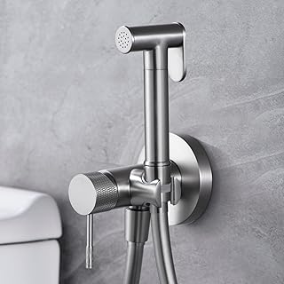 Comprar IMEX - Grifo Bidet para WC Empotrado | Ducha para Water con Agua Fria y Caliente | Ducha Higiénica para Inodoro con Rociador Bidet | Griferia Sustituto de Bidet | Serie Line | Color Niquel Cepillado
