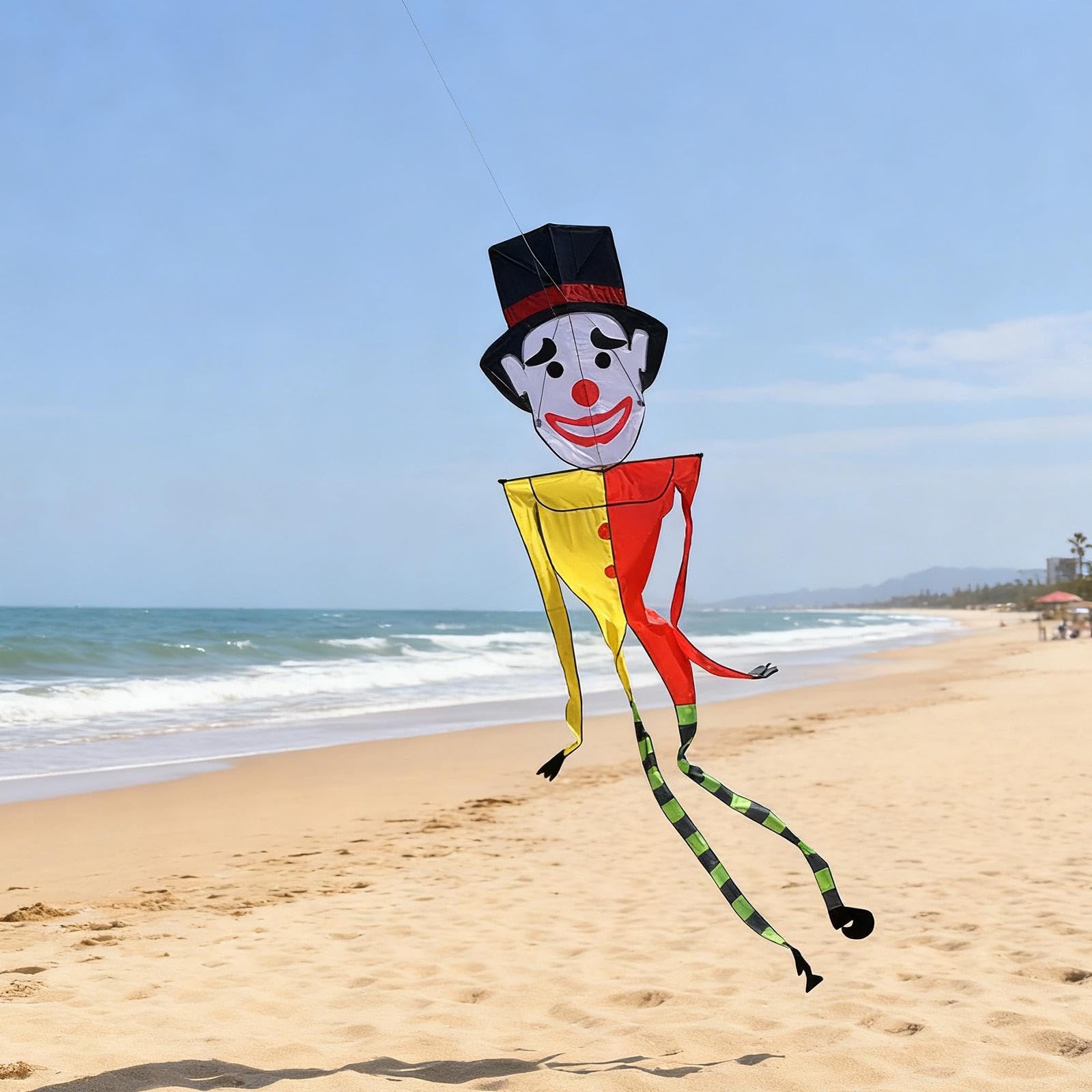 Aquilone da Clown Robusto per Principianti Adulti per Esterni Giardino Spiaggia
