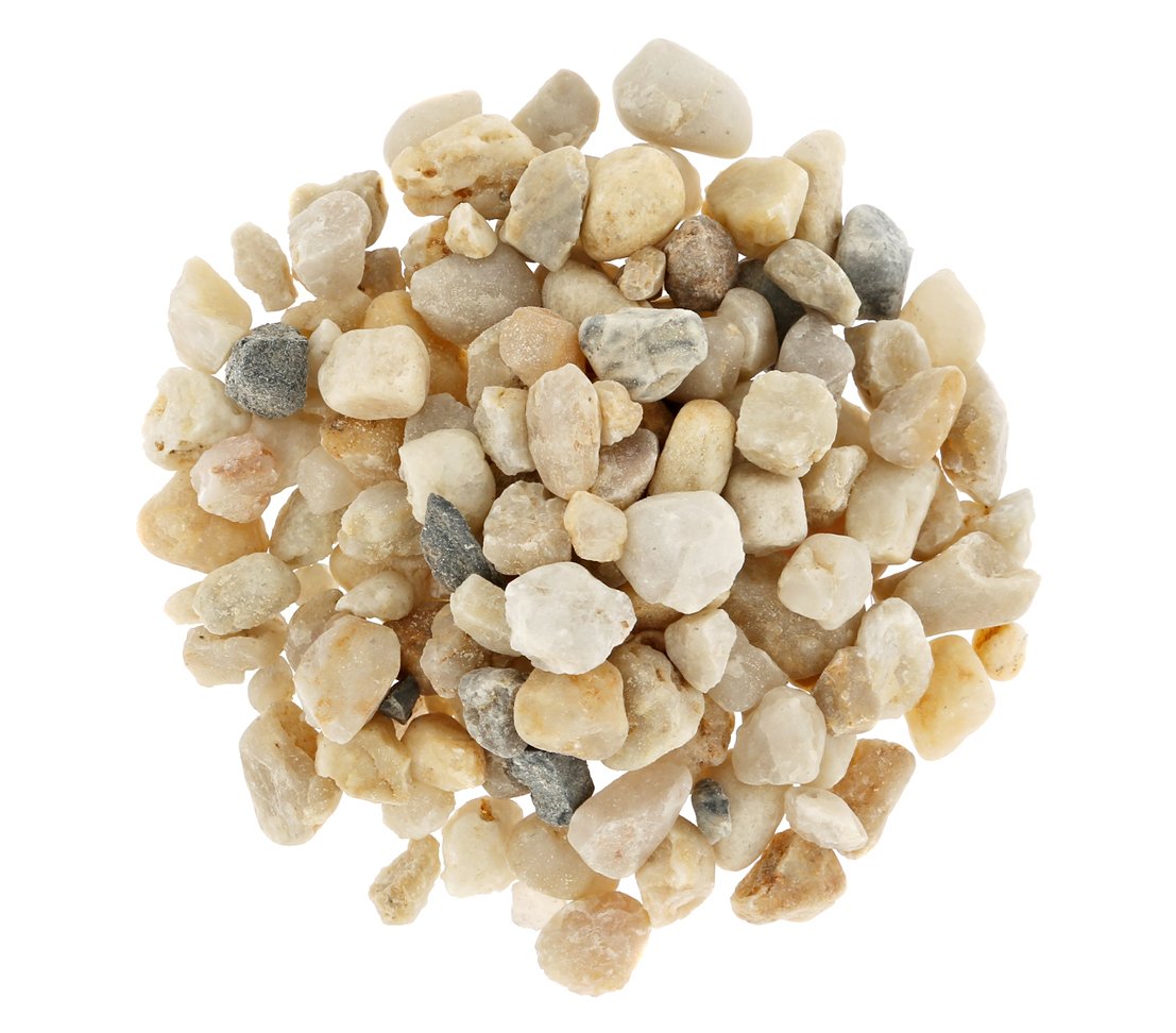 Dehner Aqua Gravier pour Aquarium Grain 5-8 mm 3 x 5 kg (15 kg) Blanc