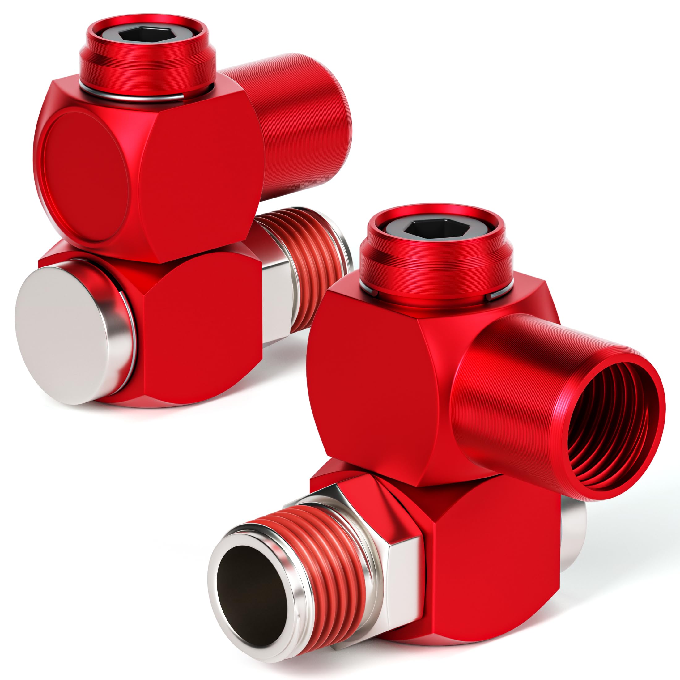 Raccord pivotant pneumatique 6,35 mm pour un atelier bien rangé