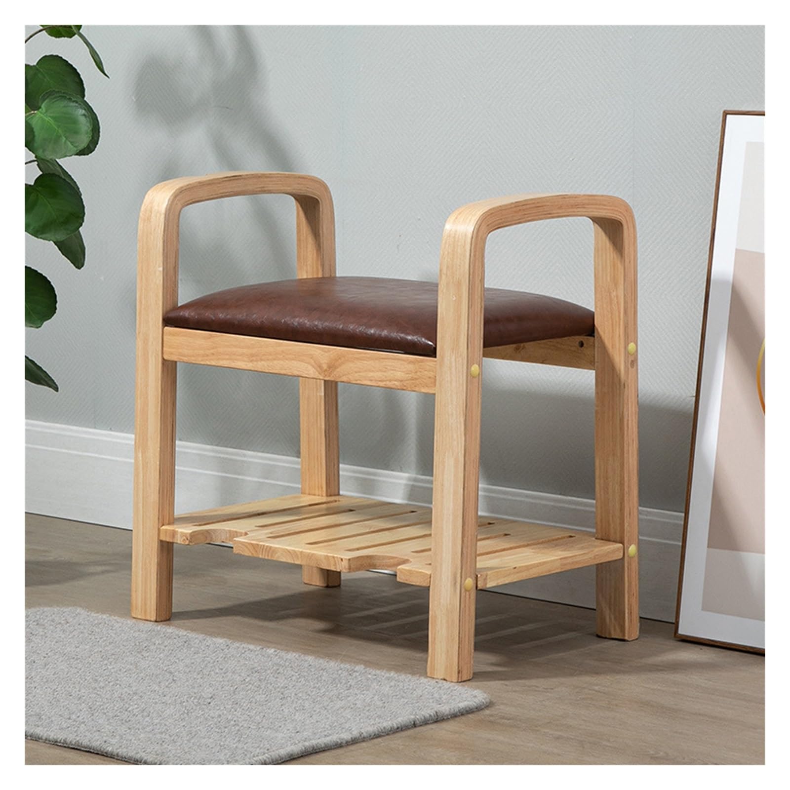 Banc à chaussures pour porte d'entrée afin de vous déchausser confortablement chez vous