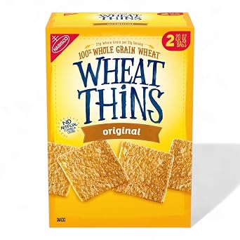 Wheat- Thins Original Whole Grain Wheat Crackers, Party Size, 40 oz Box Custom Bundled by MOOCHI