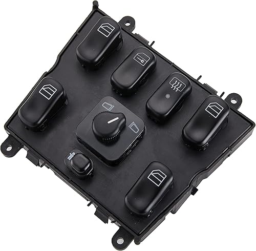 ZAPOSTS Interruptor de ventana eléctrica para Mercedes Benz ML320 1998-2003, ML500 2002-2003, ML55 AMG 2000-2003, ML430 1999-2001 interruptor