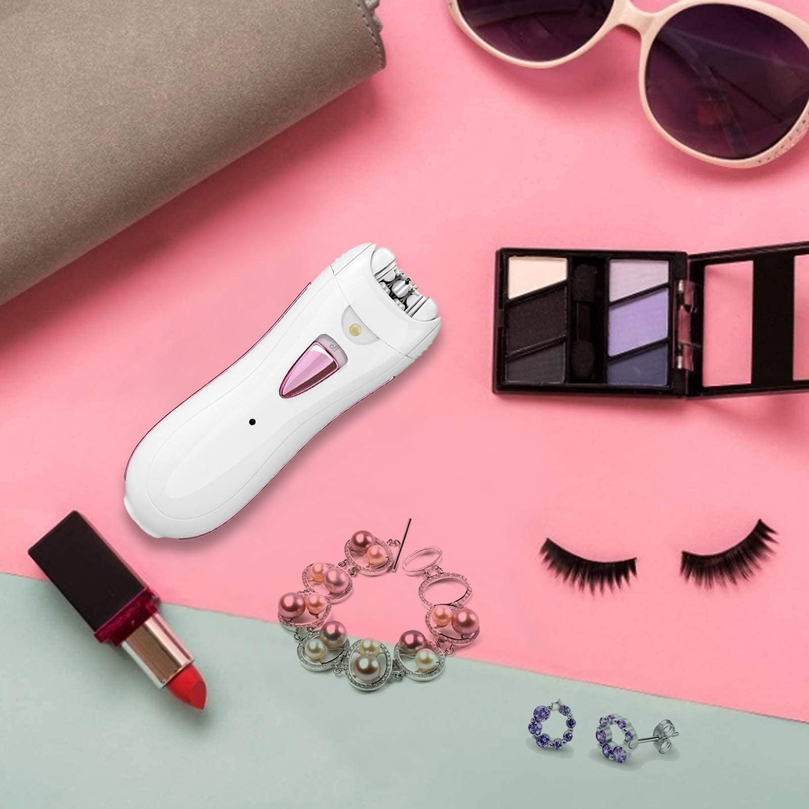 Depiladora Facial Mujer Arranca Pelo con Luz LED sin Cable & Recargable | Mini Depiladoras Faciales Recargable para Piernas, Cara y Zonas Íntimas,Regalo Mujer Ideal para Día de la Madre y Cumpleaños