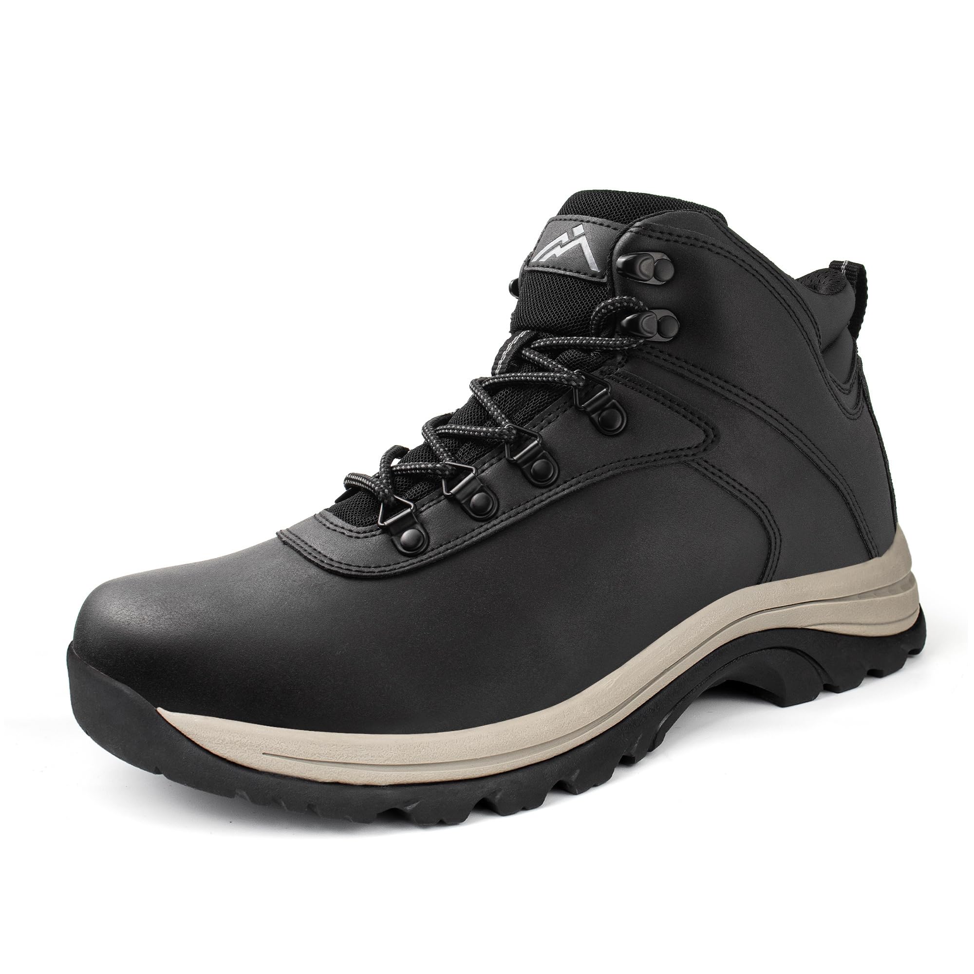 CC-Los Herren Wasserdichte Wander Trekkingschuhe, Rutschfest Leichte Outdoorschuhe Arbeit Wanderschuhe mit Robuster Profilsohle für breite Füße Atmungsaktiv Größe 40-48