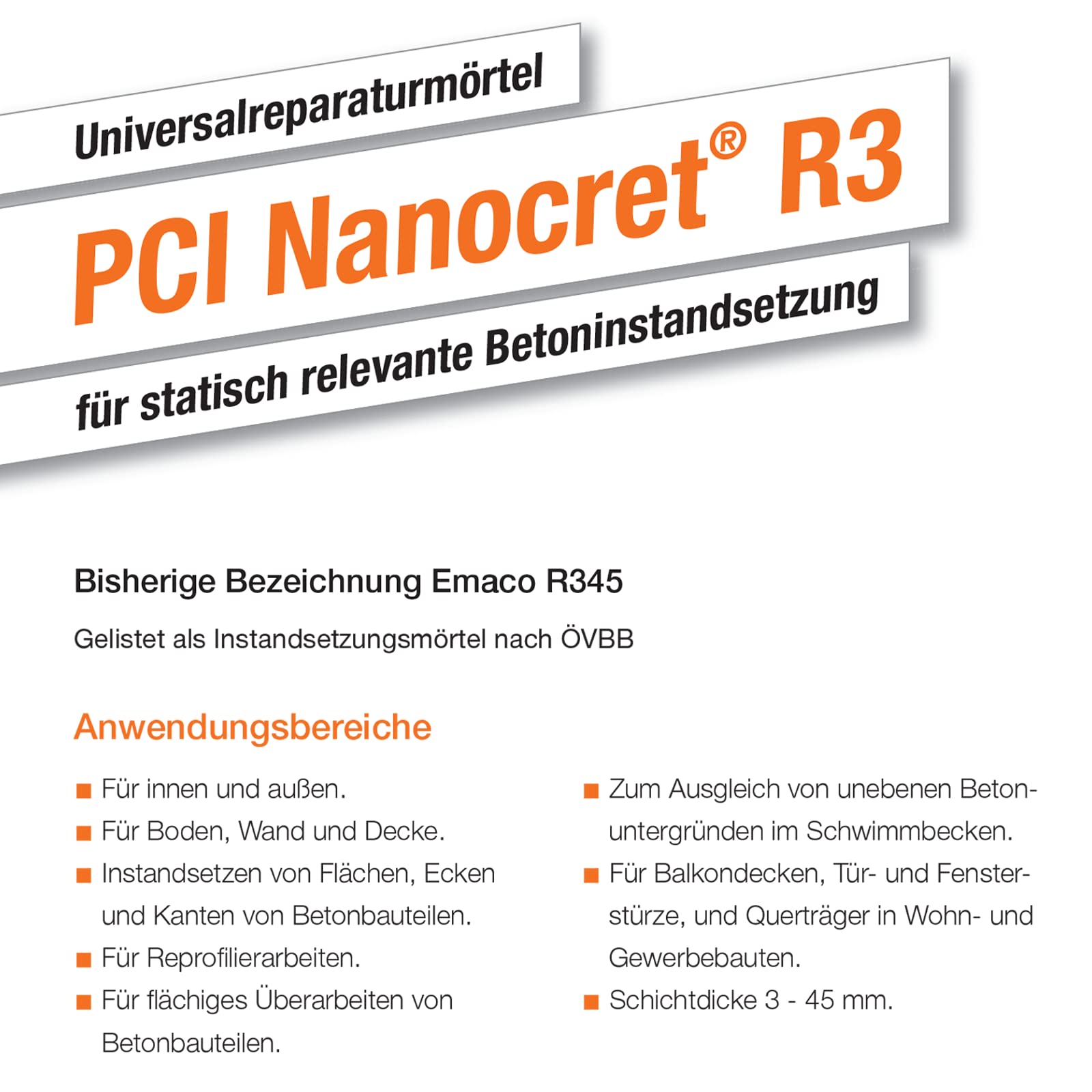 PCI Nanocret R3 25 kg (Nanocret 70)