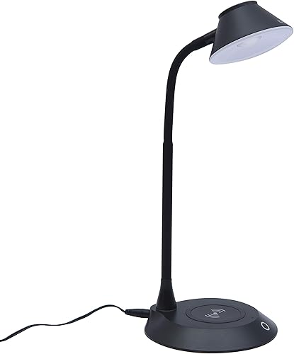 DAC Cargador inalámbrico para lámpara de escritorio, para iPhone 11, X, 8, Galaxy S20, S10, S9, S8, S7 y todos los dispositivos habilitados para Qi