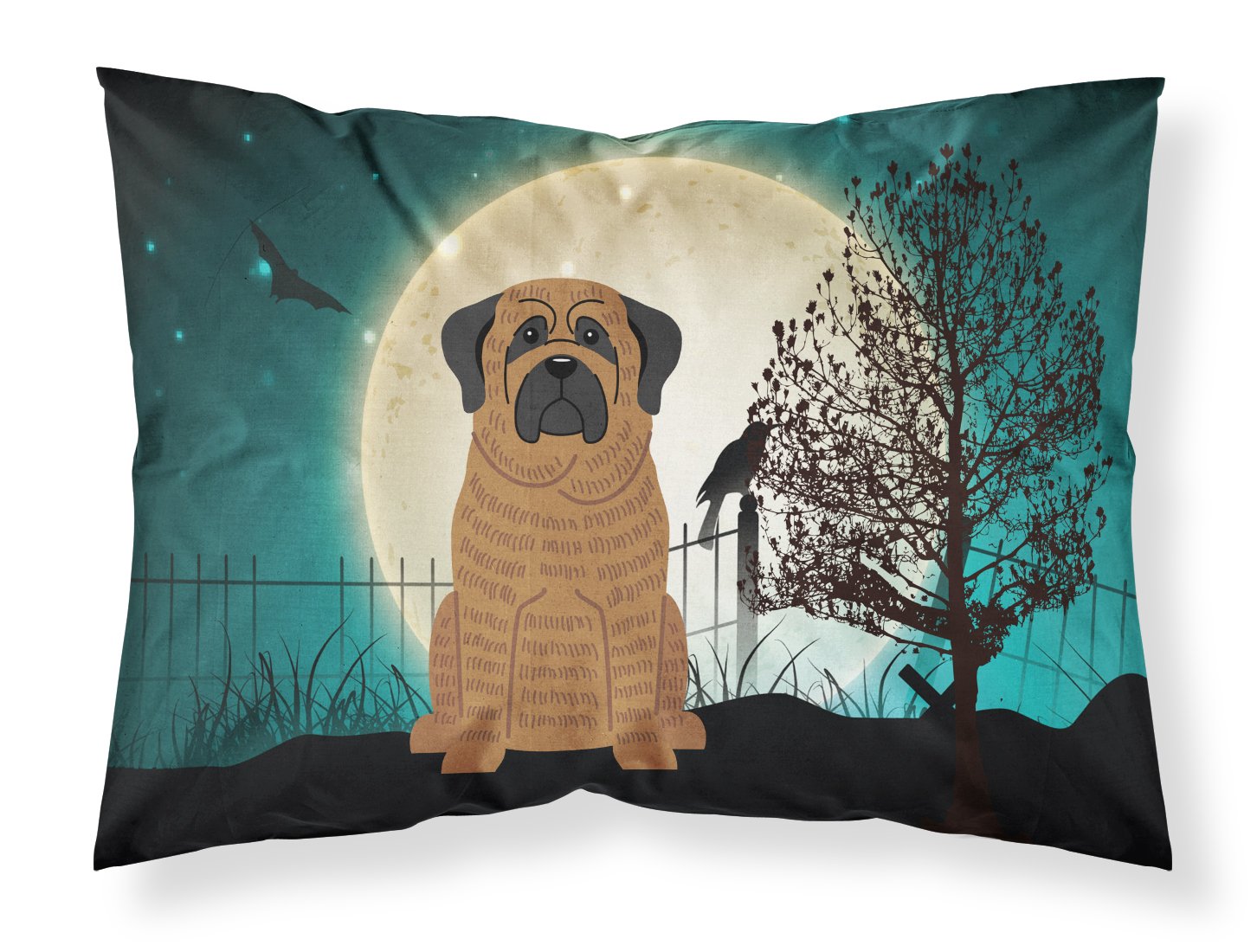 Taie d'oreiller Mastiff Bringé cadeau Halloween idéal pour passionnés de chiens