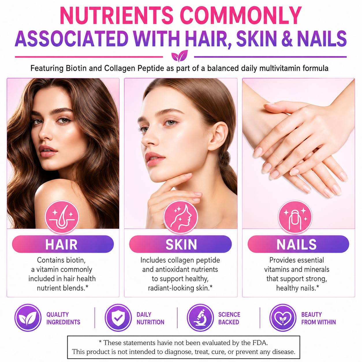 Vimerson Health Multivitamin for Women 13-in-1 Vitamin Complex with Biotin, Collagen & Keratin Vitamins B Complex, A, C, D3, E & K2 Hair Skin Nails & Energy Support 60 Capsules — Amazon image 5