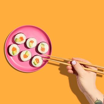 Reishunger Sushi Beginner Box incl Recipe Card – Complete Set with Original Japanese Ingredients: Sushi Rice Bamboo Mat Soy Sauce Nori Algae Wasabi Ginger Chopsticks