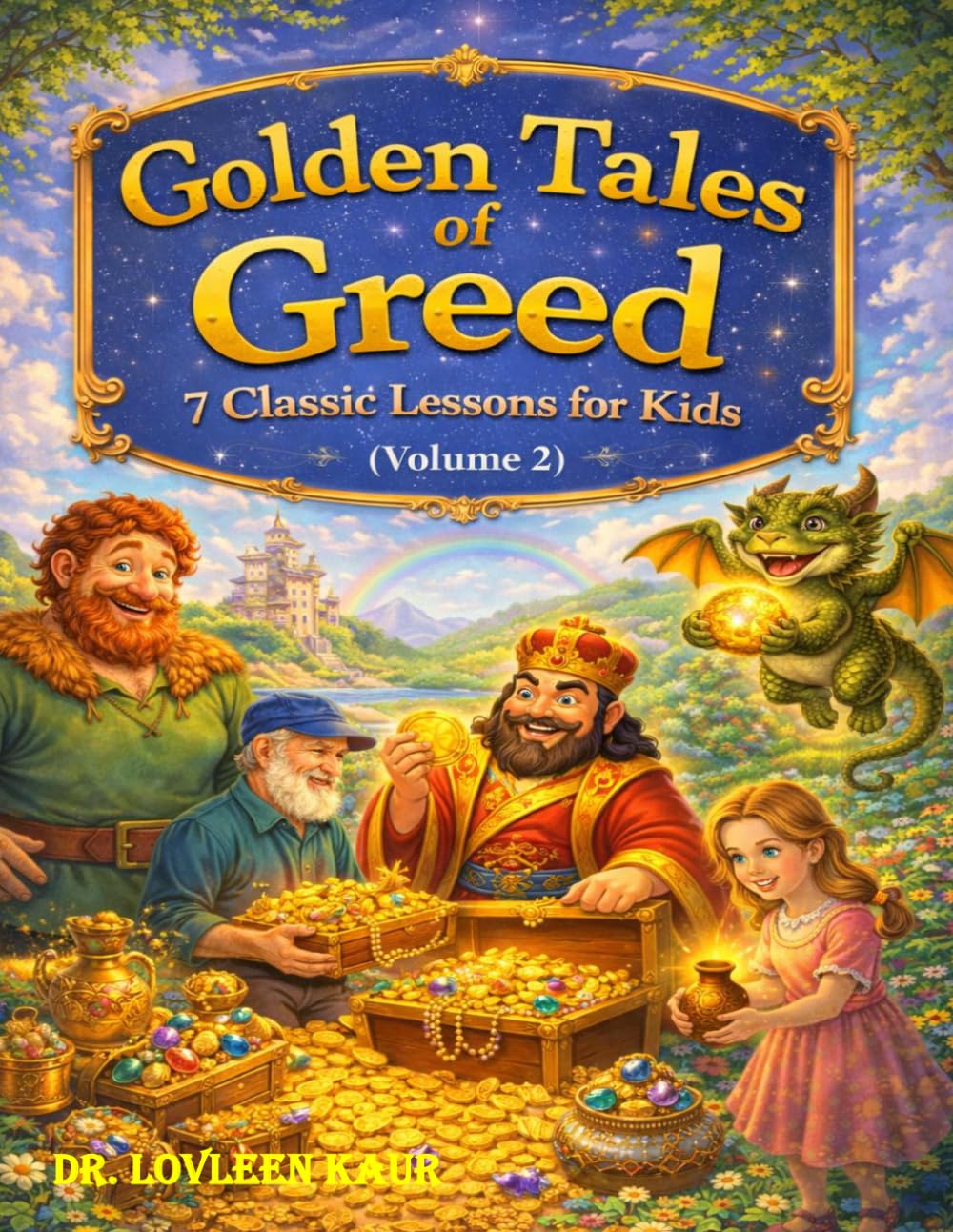 Golden Tales of Greed: 7 Classic Lessons for Kids (Volume 2): Moral Stories About Greed, Kindness, and Life Lessons for Kids