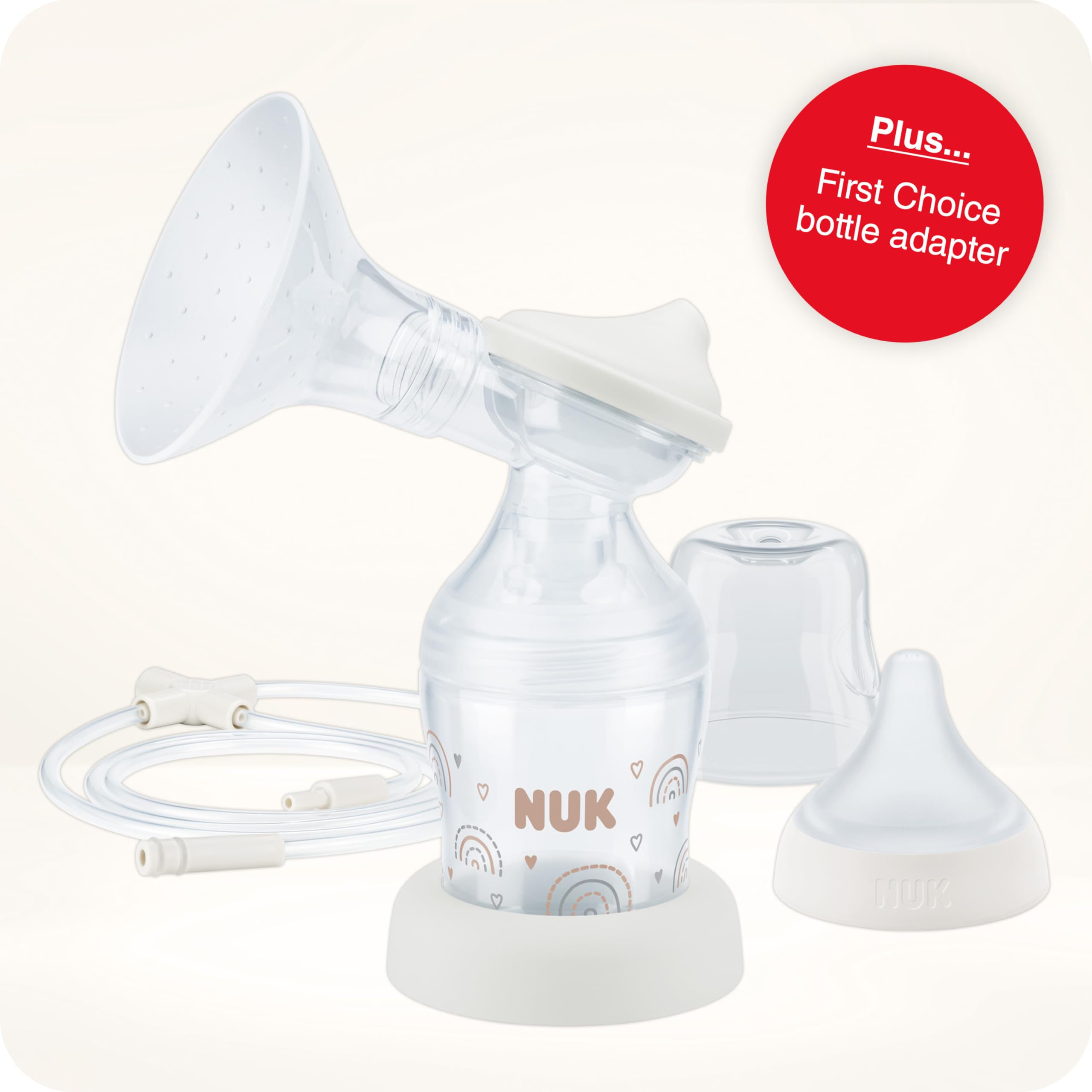 NUK Soft & Easy zestaw rozszerzający | do elektrycznej laktatora Soft & Easy | w zestawie butelka dla niemowląt NUK Perfect Match 150 ml | 1 sztuka