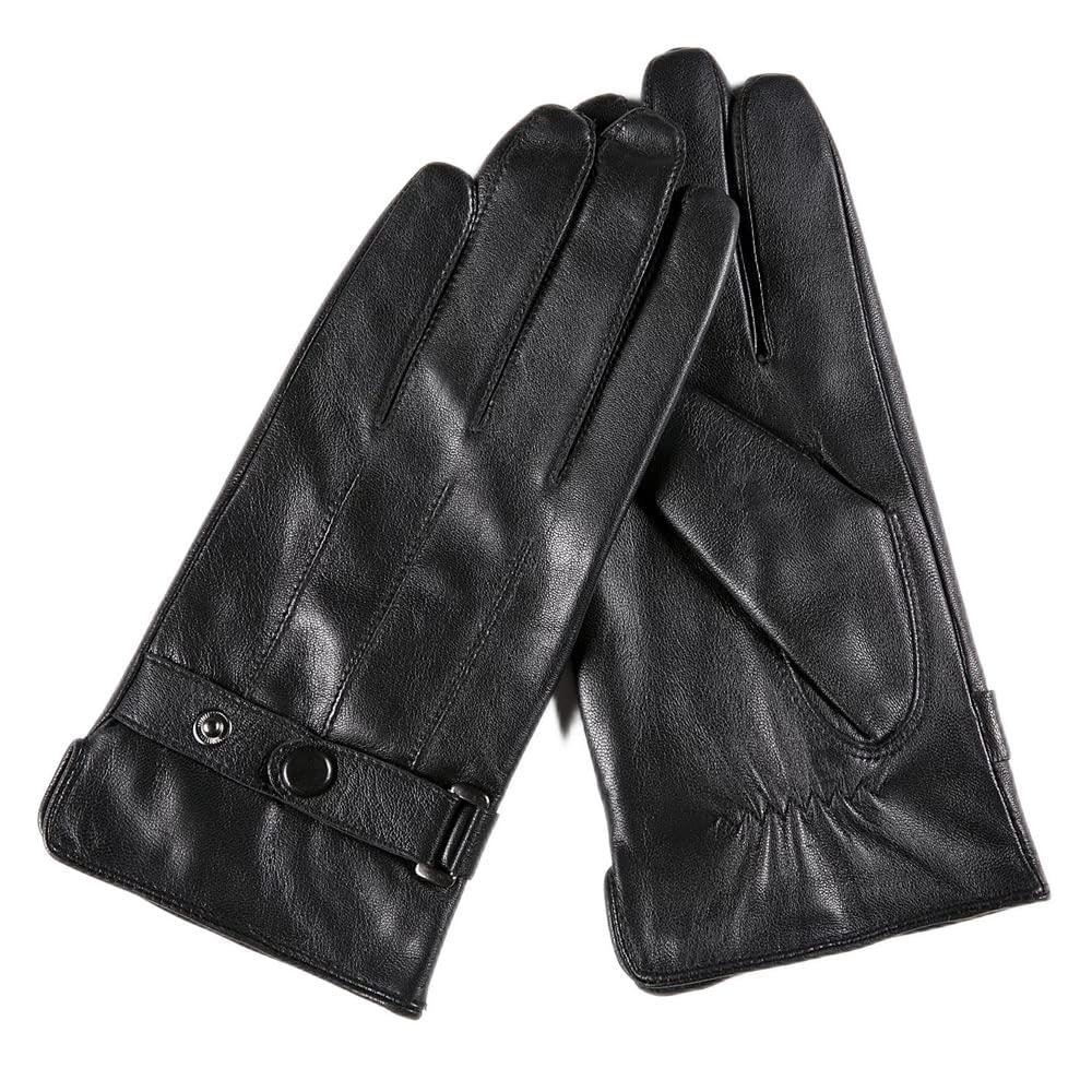 Guantes de Invierno para Hombre Forrados con Botones cálidos para
