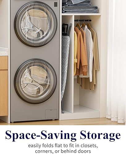 Miniatura 5 de Kitsure Tabla de planchar plegable  Tabla de planchar de altura ajustable en tamaño completo, sin tambaleo y resistente con cubierta y almohadilla