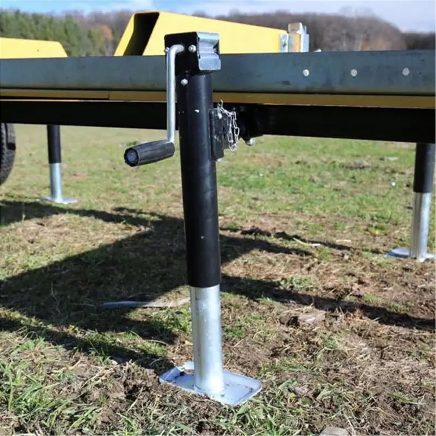 Stabilizer Jacks Trailer Parts Camper Accessories Lift Capacity 5,000 lbs Round Pipe Mount Swivel Legs Campers Trailers Campers