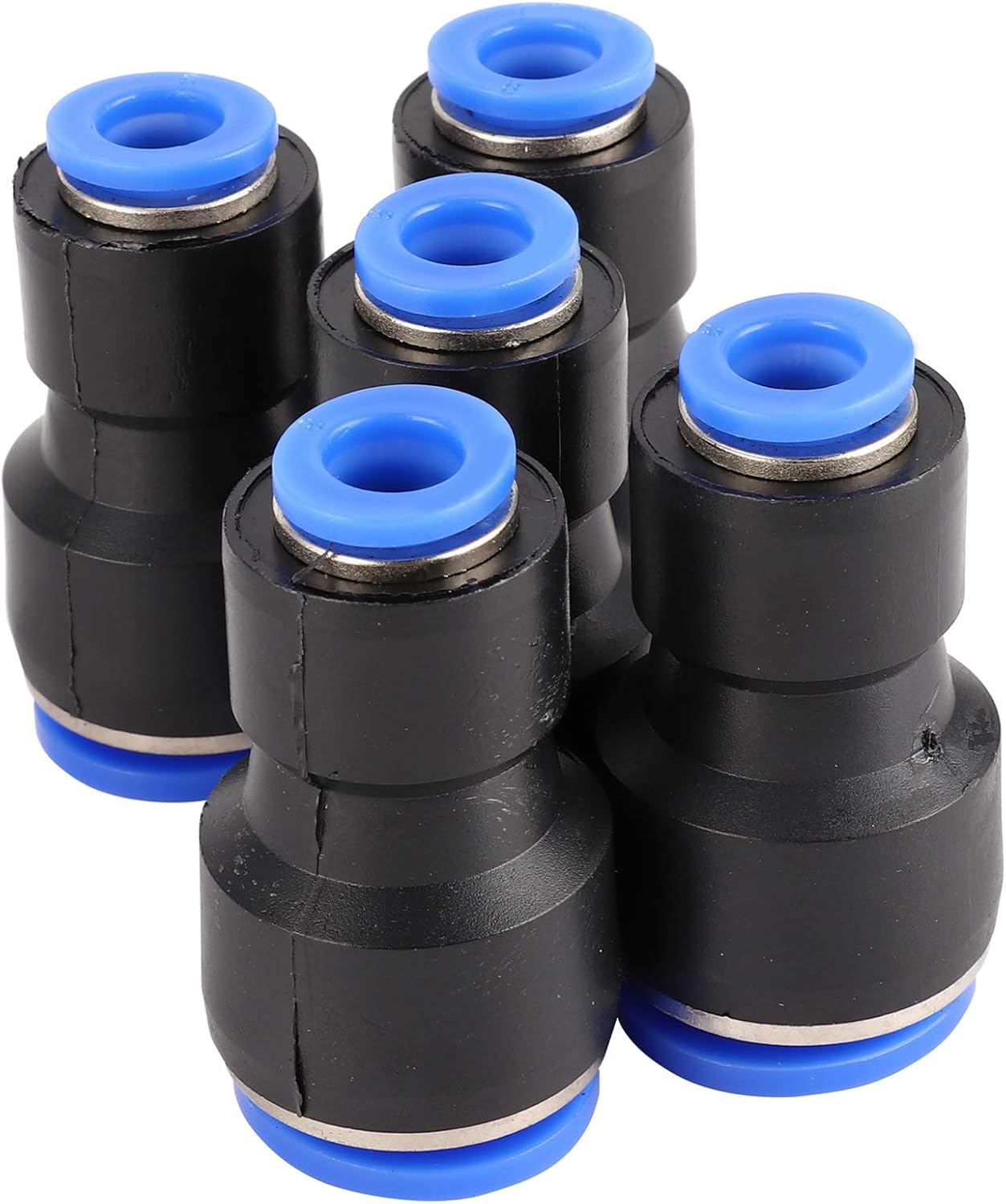 50Pcs Pipe Connector 2 Way PU Air Tube Quick Connectors Push in Hose Fitting PG16 8 Durable Heat PBT Material for Pneumatic Gas Transmission Systems