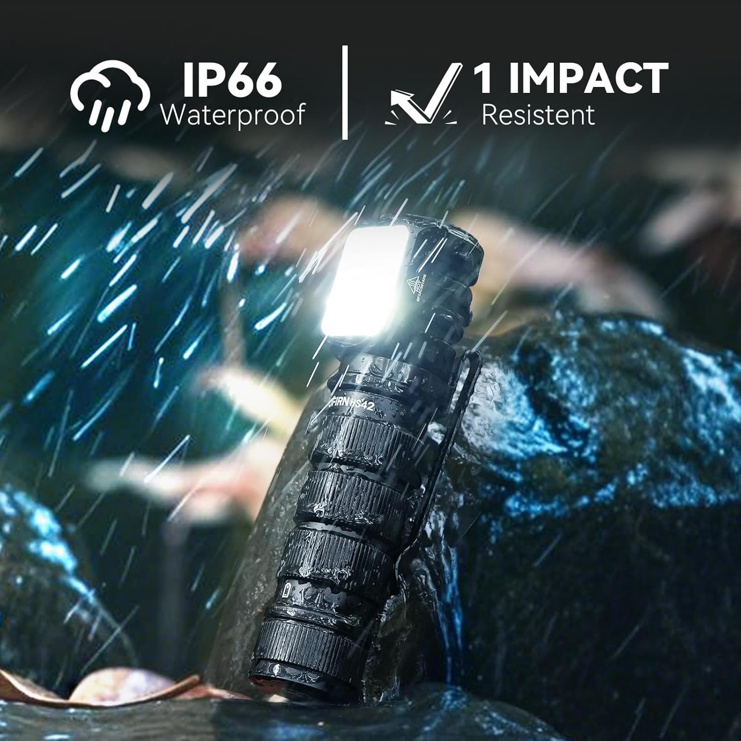 Sofirn HS42 IP66 Waterproof and 1-meter impact resistant