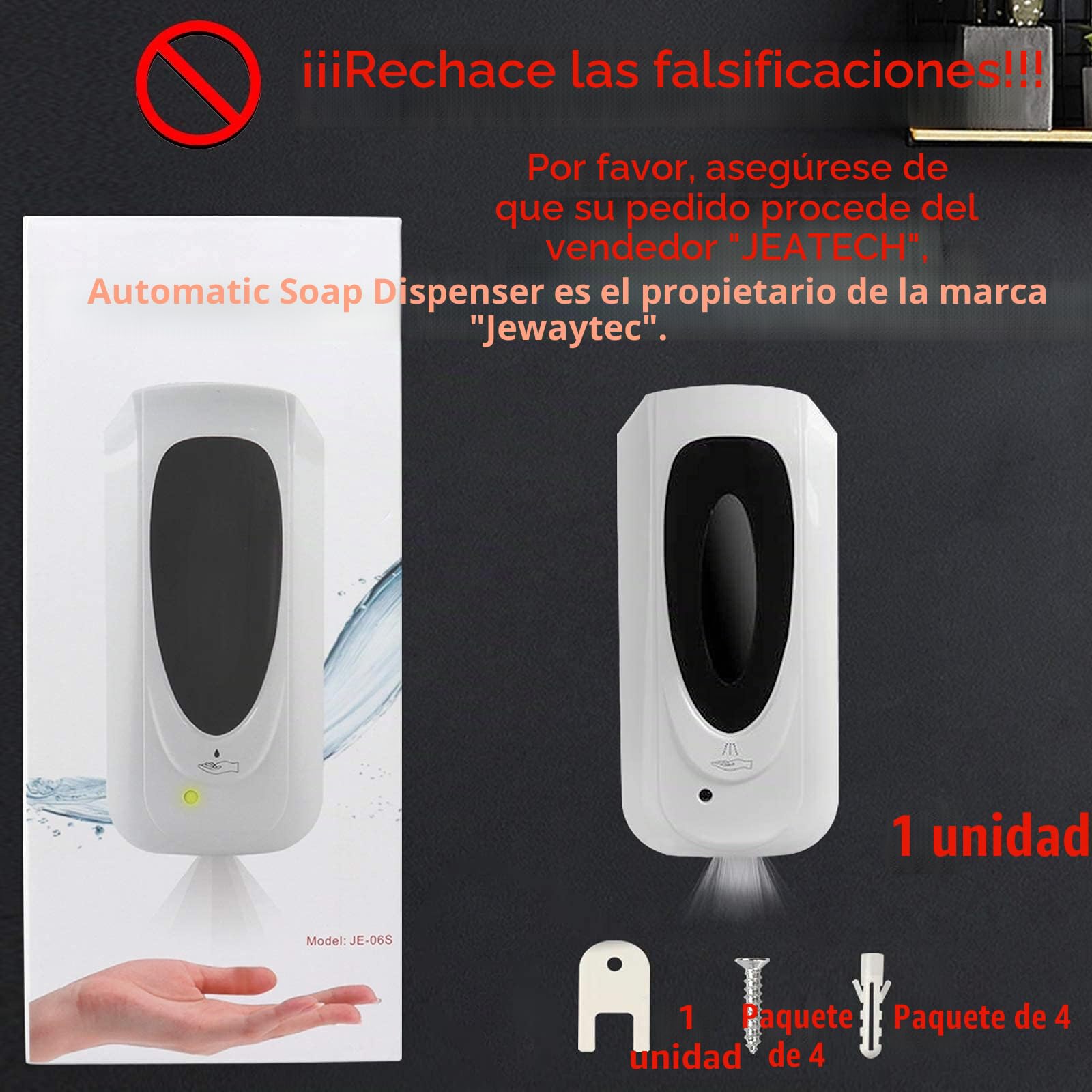 Dispensador Gel Hidroalcoholico,Dispensador de JabóN AutomáTico Pared del Touchless,con Sensor de Infrarrojos,para El Hogar, La Oficina, Hotel(1000ml para Spray Mode)
