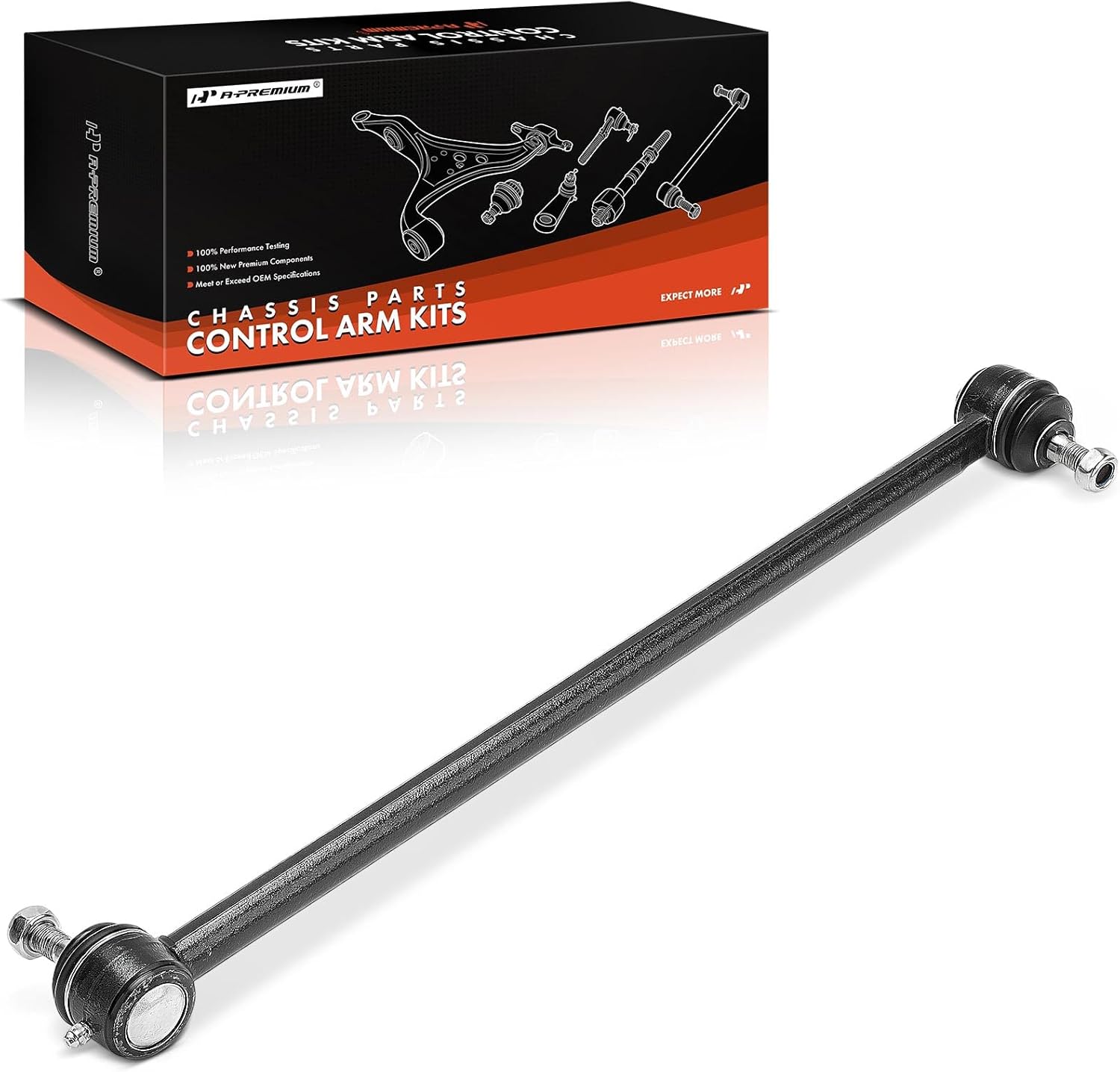 A-Premium Center Steering Drag Link, Compatible with Chevrolet Express 1500 2500 3500 & GMC Savana 1500 2500 3500, 1996-2002