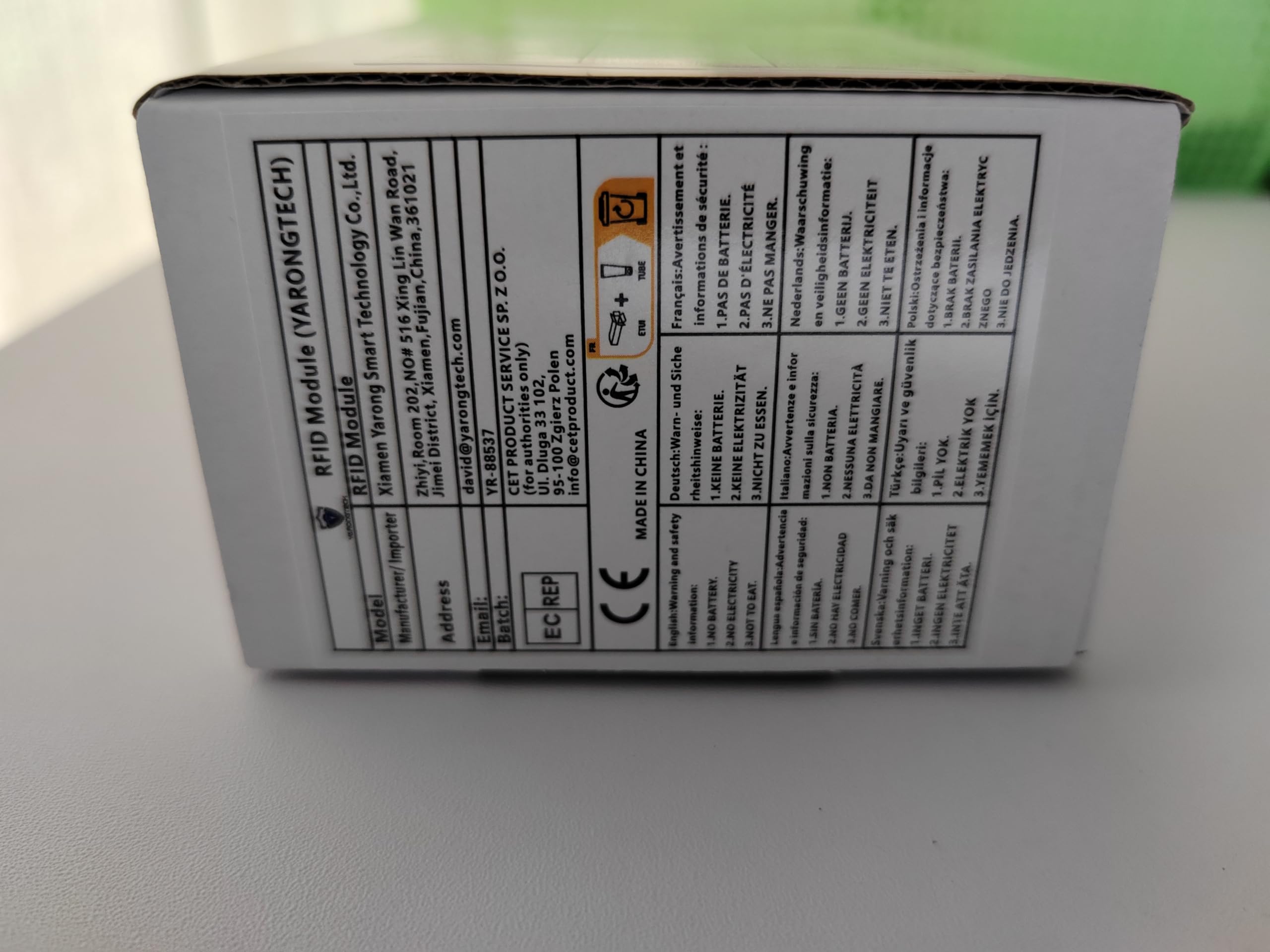 YARONGTECH Scheda RFID 4K 13,56 MHz ISO 14443A chiave bianca (confezione da 100)