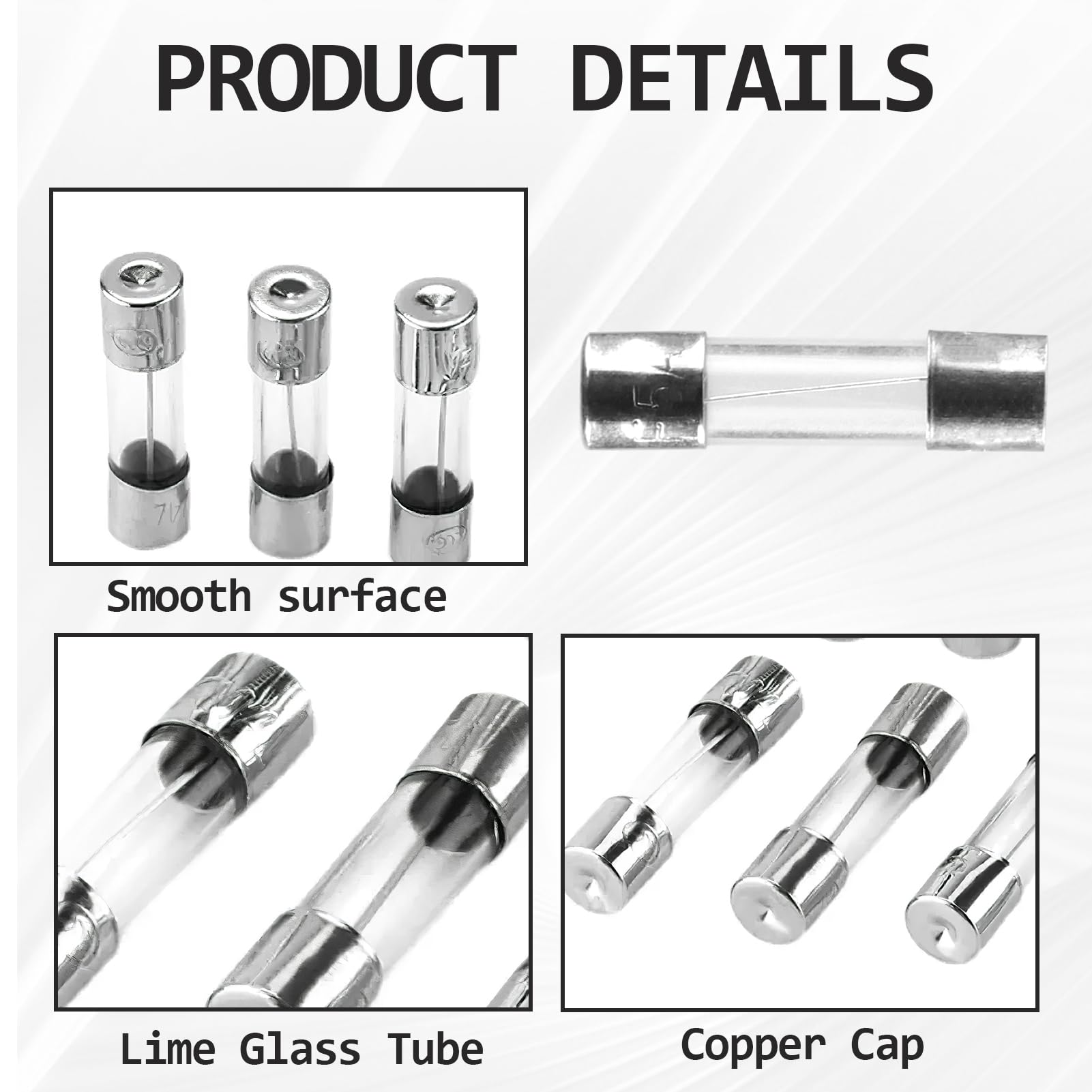 Fast Blow Glass Fuses 20Pcs 5x20mm - Image 3