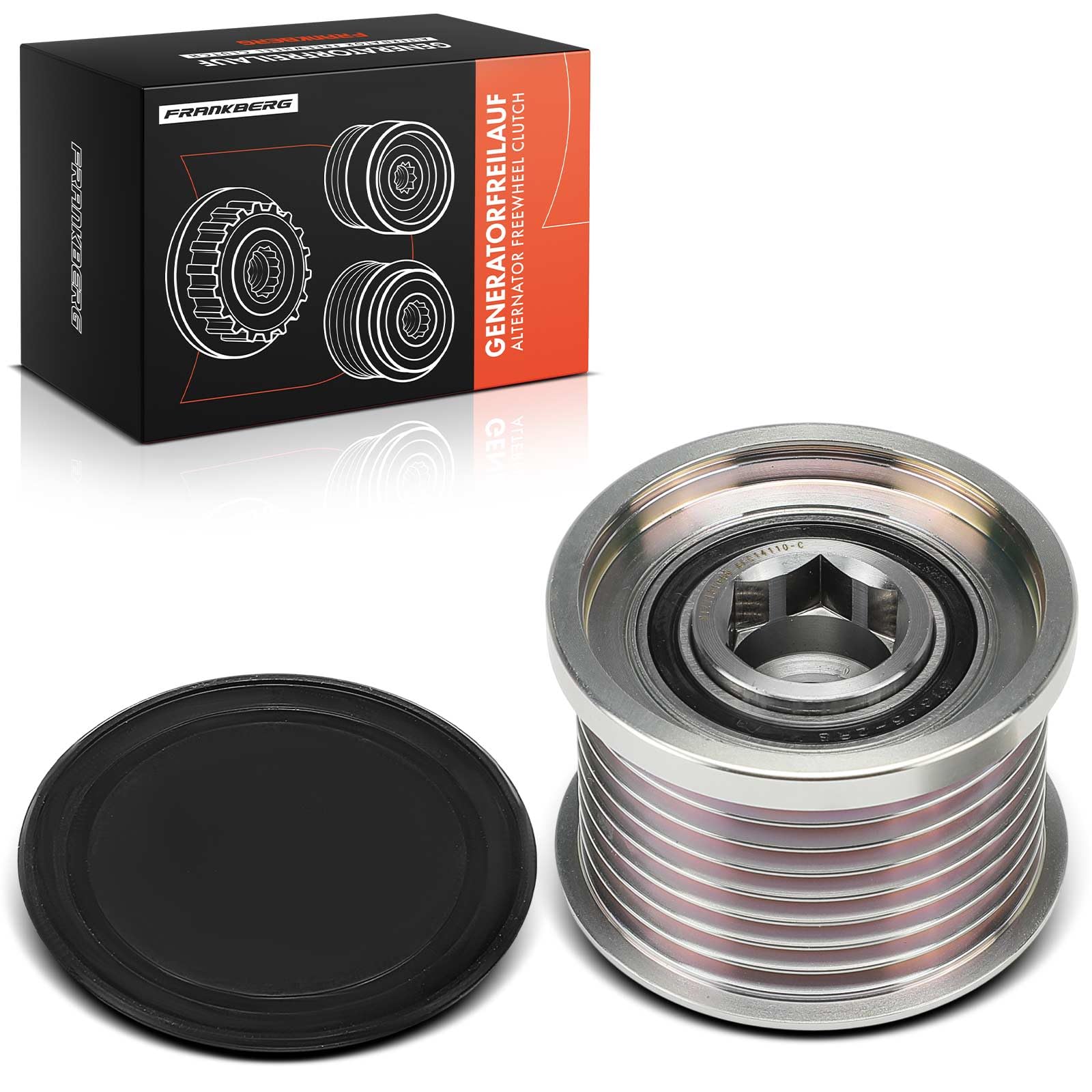 Frankberg Polea Alternador Rueda Libre Alternador con 8 Ranuras Compatible con Serie 1 F20 M 135i M 135i xDrive 3.0L 2012-2016 Replace# 333670