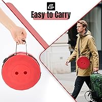 Vista 7 de Upgraded Foldable Stool Thickened Set of 2, Portable Collapsible Stool Retractable Stool, Foldable Portable Collapsible Chair for Fishing, Hiking