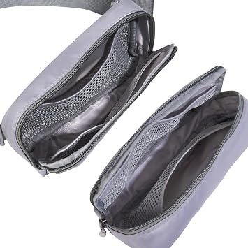 Belt bag Fanny pack crossbody bags for women Everywhere belt bag (Grey)