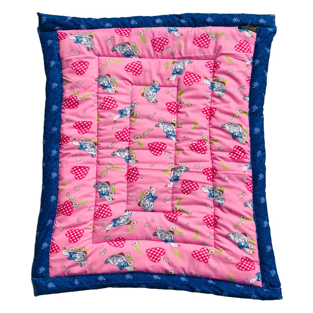 RURIBOSY |Bedding Mattress for Cotton, Baby Sleeping Bed Set Godari Baby Cradle |Sleeping Mat |Multi Purpose Cushioned Bed |Baby Bed for 0 to 2 Years.