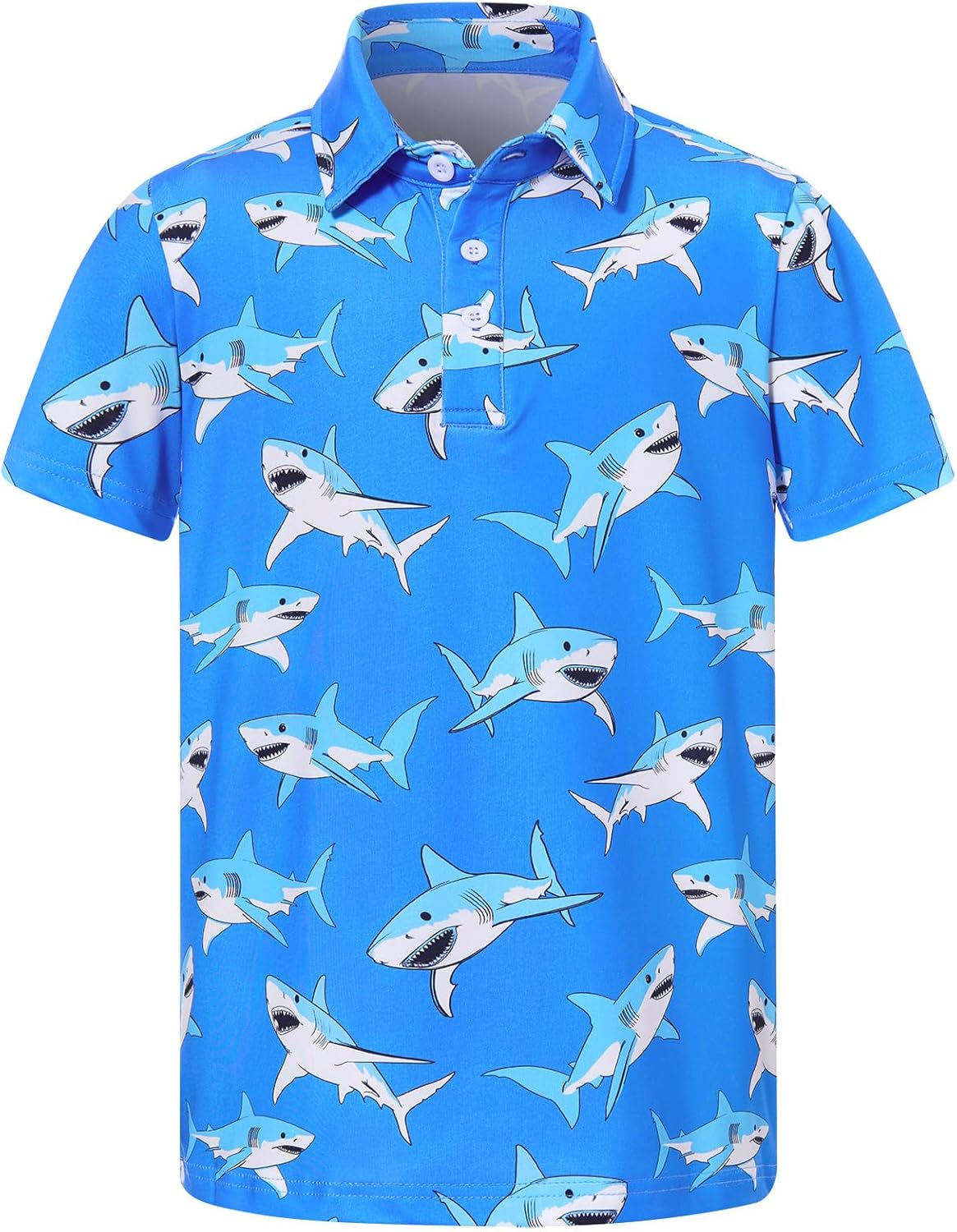 Cuddomper Boys Performance Polo Shirt Short Sleeve Golf Clothes for Active Casual Size 5-14