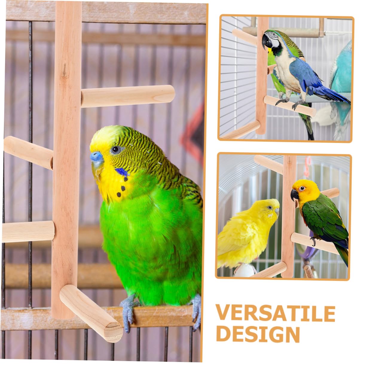 Yardwe 10 Piezas Pájaro De Juguete Jaula De Pájaros Perchas para Jaulas De Pájaros Accesorios para Percha De a para Periquitos a De Pájaro Cacatúa Juguetes De Madera
