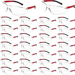 Salfboy ANSI Z87.1 Safety Glasses Bulk 10 Pack - Scratch-Resistant Protective Eyewear for Men Women Work Lab Outdoor
