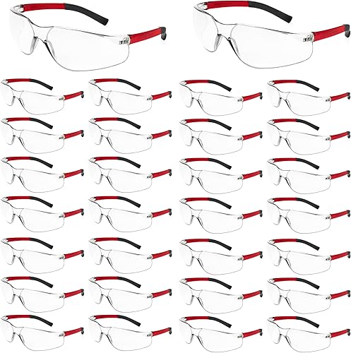 Anteojos de seguridad para hombres y mujeres, ANSI Z87.1, gafas de seguridad a granel con protección UV, resistentes a los arañazos