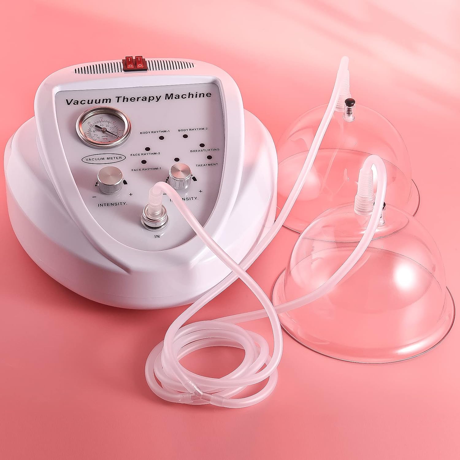 Vacuum Cupping Machine Accessories, Meifuly Upgraded Premium 7.28inch Diameter Extra-Large Vacuum Therapy Machine Cups with Y Type Hose (1 Pair) - Image 8