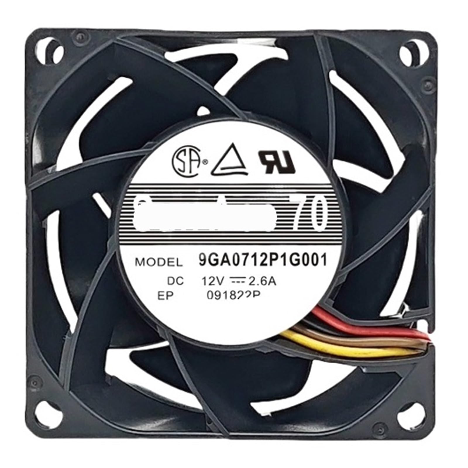 PEQYUACTE 9GA0712P1G001 Cooling Fan 12VDC 2.6A 70x70x38mm 4-Wire