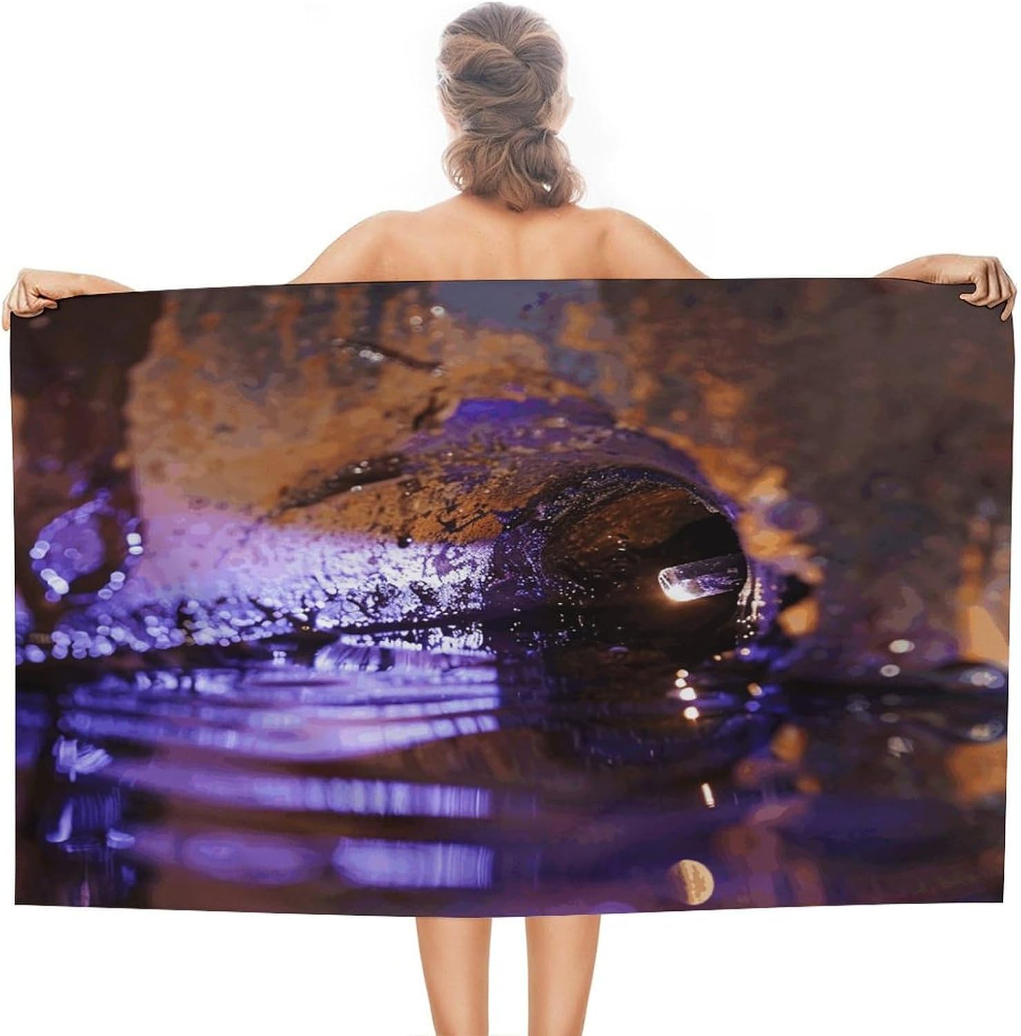 Swimming Towel, Some Pieces of Rust Printed Fashion Towel,Portable Towel,Durable Towel