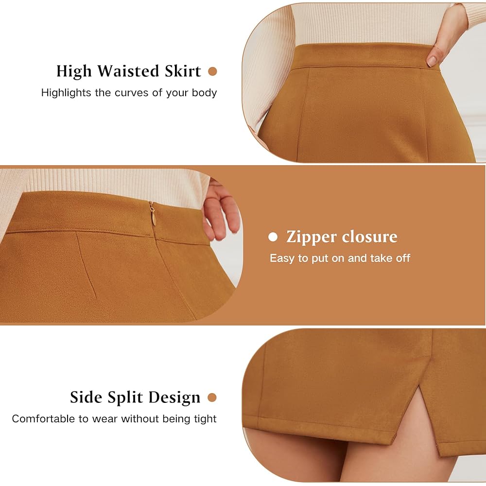 WOMEN SP ESSENTIAL H LINE SKIRT 完売品タグ付き Womens 25/27 Inches Soft Cotton A-line Skirt - Double Header USA