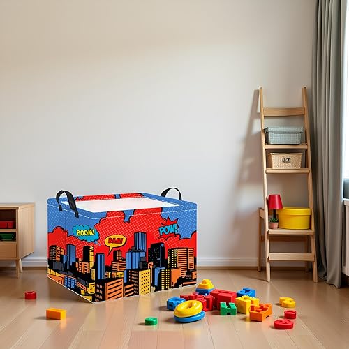 Miniatura 147 de HIYAGON Cesta de almacenamiento para niños, cesta de regalo para bebé, cesta de regalo, cesta organizadora de juguetes lindos, caja rectangular