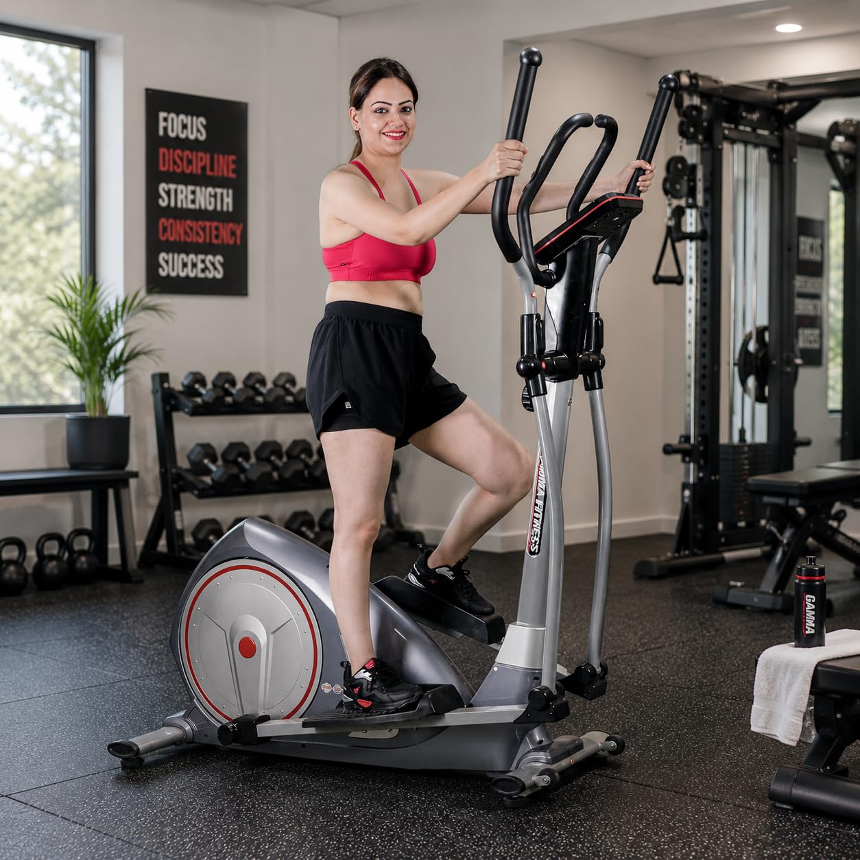 GAMMA FITNESS Elliptical Bike GF-769|for Home Gym|150Kg Weight Capacity and Magnetic Resistance for Cardio-image-17