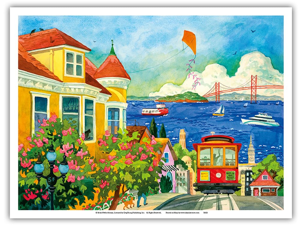 2409❣️ SANKO LINE 三光汽船　油絵 直筆 Amazon.com: Spirit of San Francisco - California Bay Area - Cable