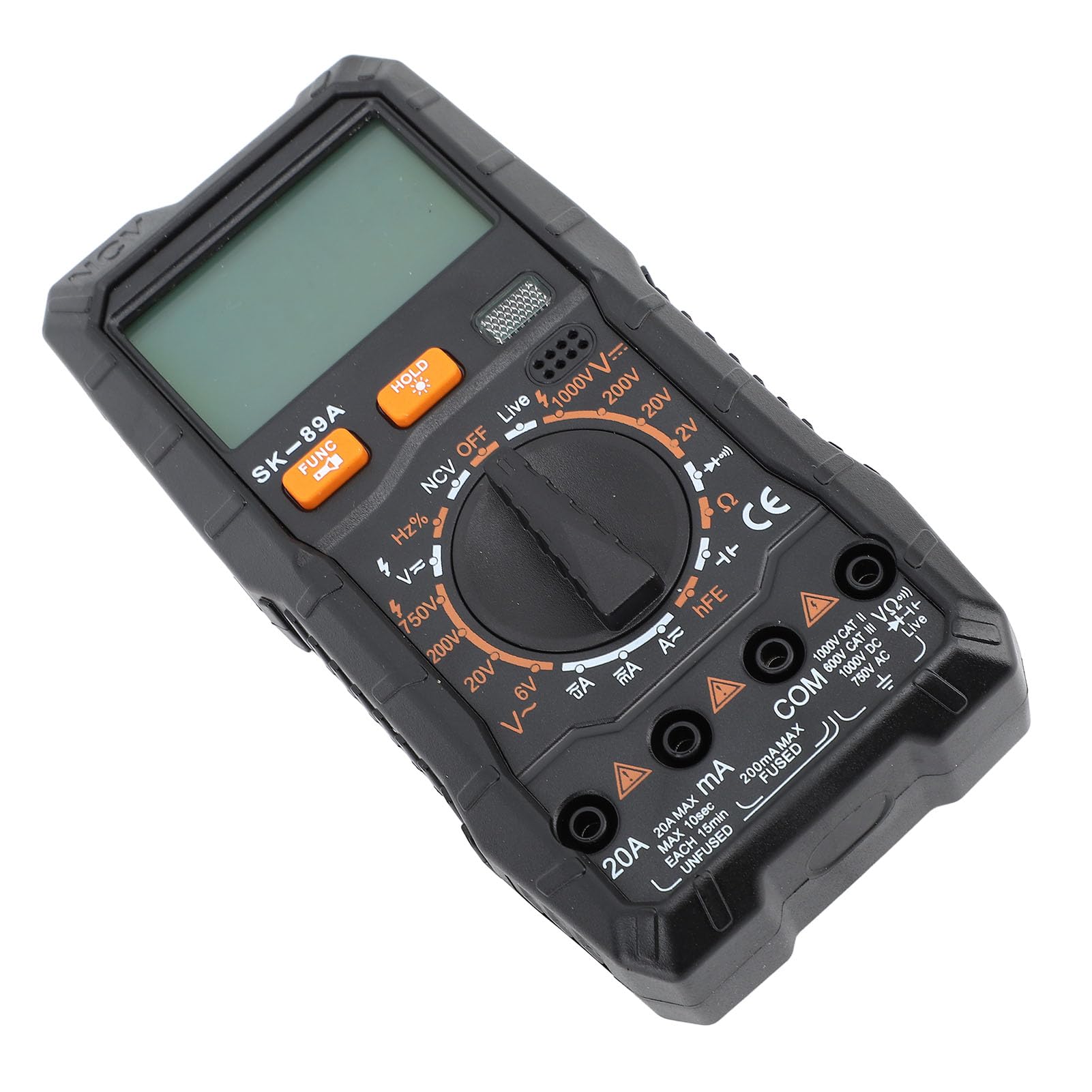 Auto-Ranging-Digitalmultimeter mit Spracherinnerungsfunktion, Tragbarer Elektrischer Tester für Präzise Messungen, Ideal für Heimwerker, 2 X AAA-Batterien Im Lieferumfang Enthalten