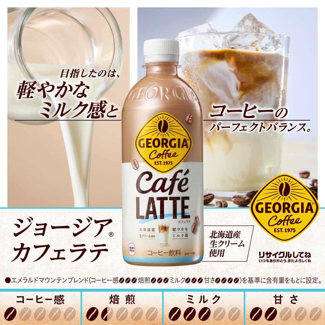 Amazon.co.jp: コカ・コーラ ジョージア カフェラテ 500mlPET : 食品