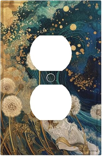 Miniatura 74 de Cubiertas Decorativas de Arte para Interruptores de Luz, Hojas de Otoño, Placa de Pared de Palanca Individual, Cubierta Decorativa de Interruptor,