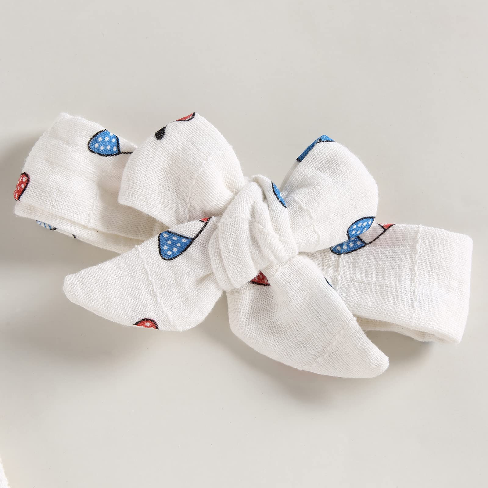 Bonangber 4th of July Baby Girl Outfits Popsicle Print Sleeveless Strap Onesie American Flag Romper Fourth of July Outfit(A-Milky White,0-3 Months)