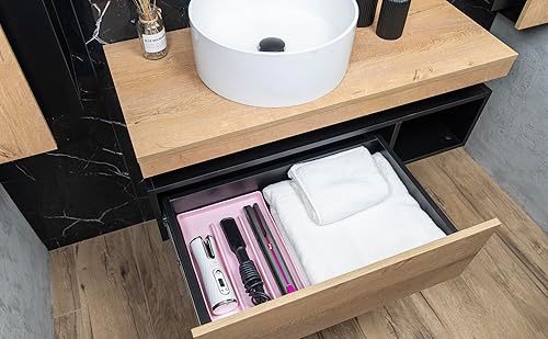 Miniatura 9 de PROBLEM FIXED Soporte para alisador de pelo de plancha plana, organizador de herramientas para el cabello, tapete resistente al calor de hasta 428